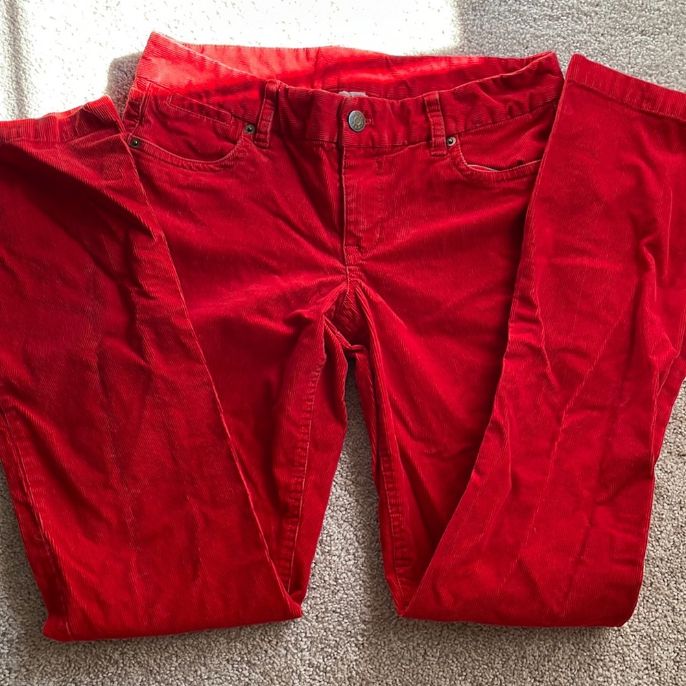 COPY - Red Corduroy JCrew Favorite Fit Pants